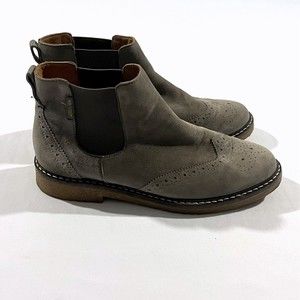 MEPHISTO Women Chelsea Ankle Boot Grey Suede Leather Shoes Size US 7.